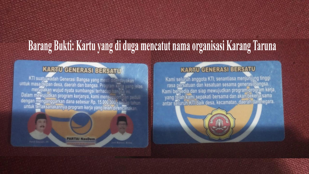 Polemik Kartu Karang Taruna Semakin Memanas