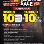 Nikmati Cashback 10 Persen di Mitra 10 GOR Jakabaring