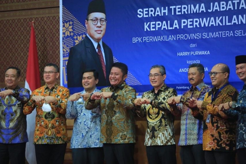 Herman Deru Hadiri Sertijab Kepala Perwakilan BPK RI Sumsel