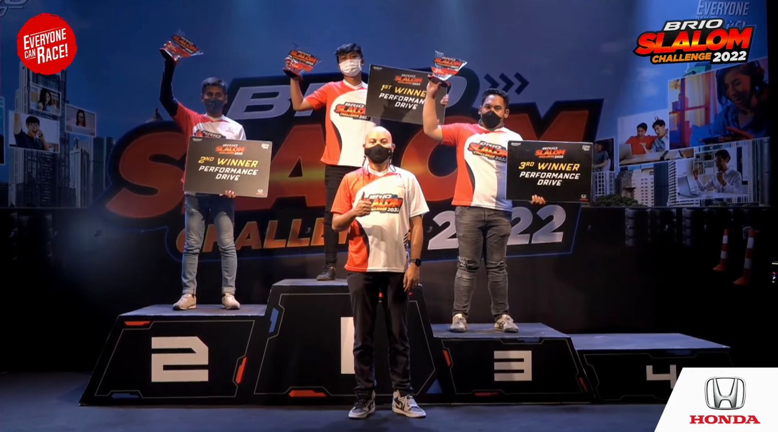 Hebat, Perwakilan Sumsel Raih Gelar Fastest di Performance Drive Brio Challenge Peslalom Open