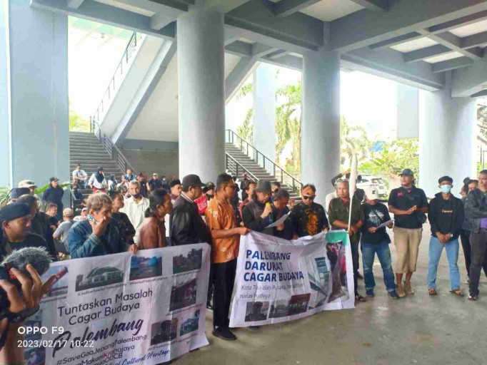 Palembang Darurat Cagar Budaya, Seniman Geruduk Kantor DPRD Kota Palembang