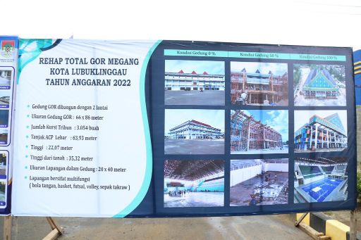 Taman Olahraga dengan Bangunan Terbesar Berbentuk Tanjak di Lubuklinggau Diresmikan