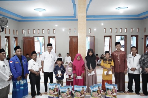 Rangkaian Harlah PMII OKU Timur Gelar Santun Anak Yatim