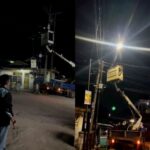 Sekda Kota Palembang Perbaiki Lampu Jalan di Gandus