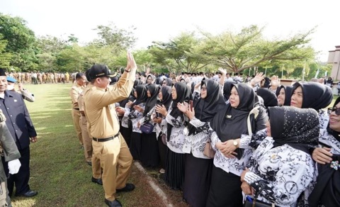 Hardiknas 2023 Bupati OKU Timur Ajak Para Guru Tingkatkan Kualitas Pendidikan