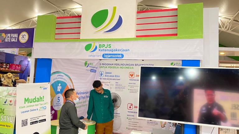 BPJS Ketenagakerjaan Beri Edukasi ke Pelaku UMKM dalam Kemeriahan Sriwijaya Expo 2023