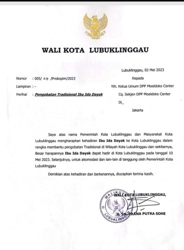 Pemkot Lubuk Linggau Undang Ibu Dayak yang Viral untuk Bantu Pengobatan Tradisional