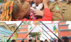 Bupati Musi Rawas Lepas Siswa SMP B Srikaton dengan Serahkan Bantuan Seragam Sekolah Gratis