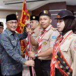 Pj Bupati Apriyadi Berangkatkan 11 Anggota Pramuka ke Korea Selatan