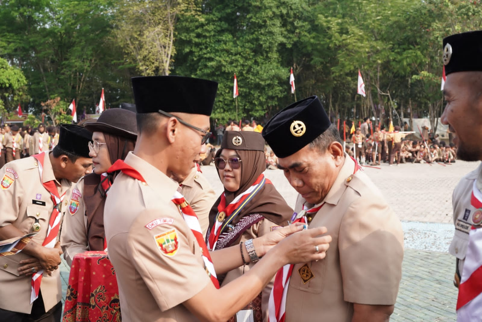 Perkemahan Hari Gerakan Pramuka Ke 62 Tahun 2023 di OKU Timur Berlangsung Sukses dan Meriah