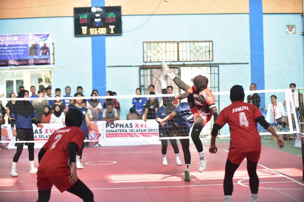 Tim Sepak Takraw Putri Sumsel Raih Medali Emas di POPNAS XVI Tahun 2023