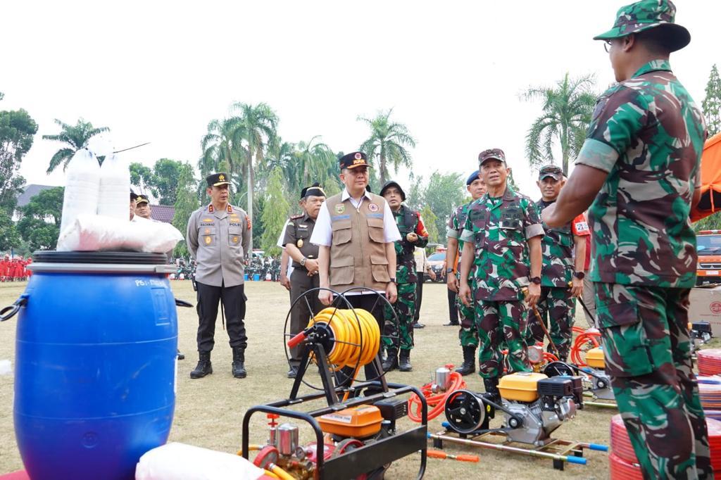 Pj Gubernur Sumsel Agus Fatoni Pimpin Apel Kesiapan Penanganan Karhutla, Minta Personel Ditambah