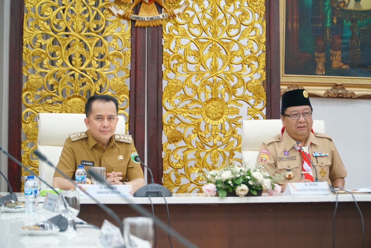 Pj Gubernur Agus Fatoni Harapkan Pramuka Dijadikan Wadah Pembentukan Generasi Muda Sumsel