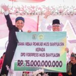 Puncak Hari Santri, Pj Bupati Apriyadi Hadiahkan Rp15 Miliar untuk Ponpes se-Muba