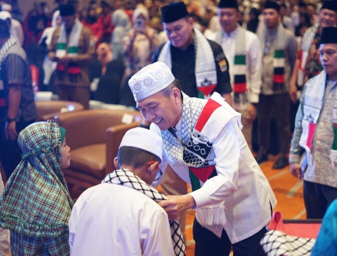 Ribuan Anak Yatim Piatu Doakan Palestina