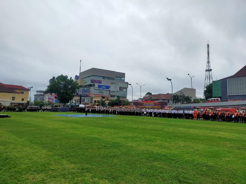 Gabungan Personil Apel Operasi Lilin Musi 2023 Pengamanan Nataru