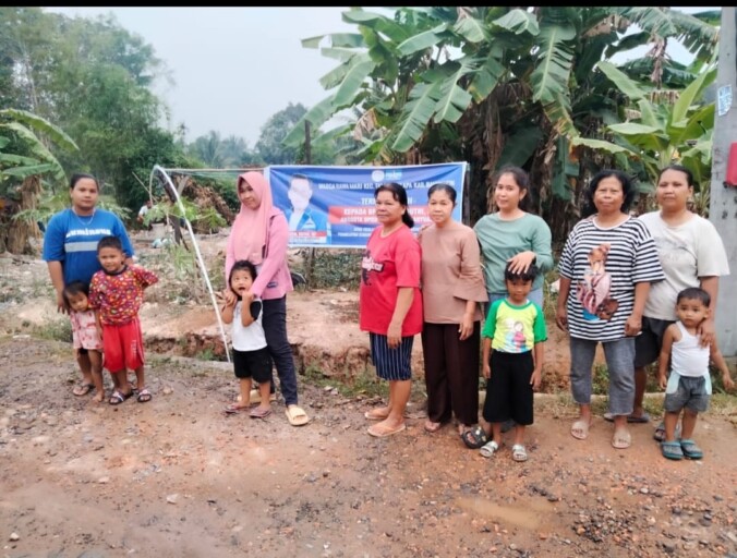 Dewan Banyuasin Darul Qutni Bantu Sumur Bor di Desa Rawa Maju