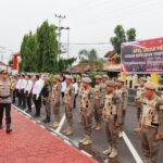 Jelang Nataru, Polres Muba Apel Gelar Pasukan Operasi Lilin Musi 2023