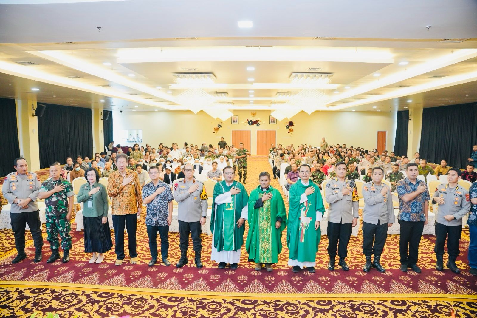 Pemilu Damai dan Tentram, Kepolisian Polda Sumsel Gelar Acara Doa Bersama Umat Nasrani