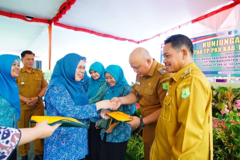 Giliran PKK Sungai Keruh Dapat Kunjungan Pembinaan