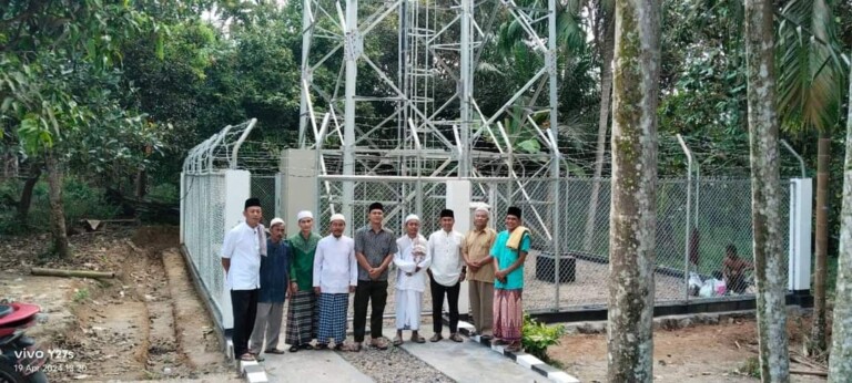 Tower On Air di Dua Desa Babat Supat, Warga Ucapkan Terima Kasih ke Pj Bupati Apriyadi Mahmud