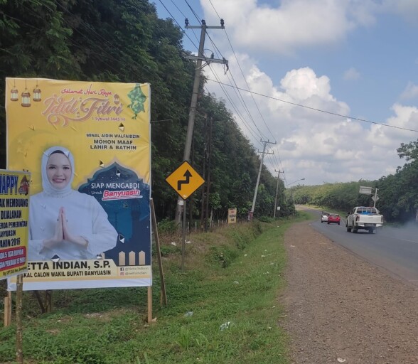 Mulai Ramai Baliho Calon Kepala Daerah di Banyuasin