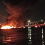 Kapal Jukung di Sungai Musi Palembang Hangus Terbakar : 1 Orang Menunggal Dunia, 2 Orang Kritis dan 1 Orang Belum Ditemukan