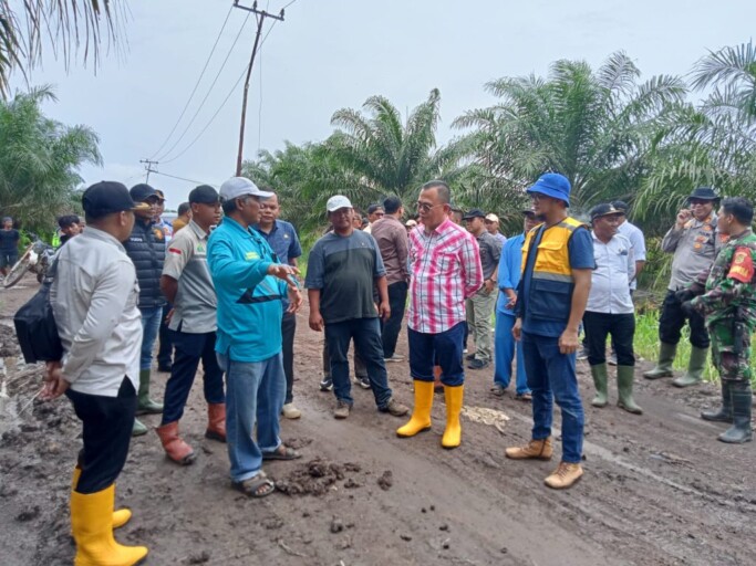 Pastikan Kondisi Jalan Poros Kecamatan Air Salek, Pj Bupati Tinjau Langsung