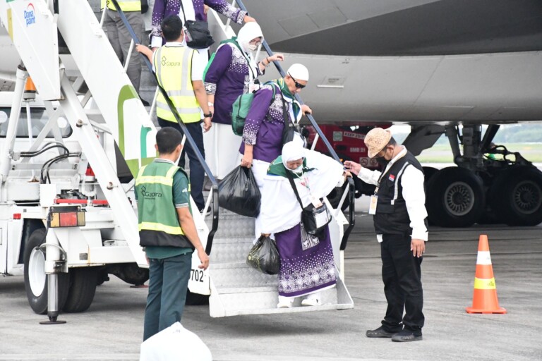 Kloter 8 Pulang, Debarkasi Palembang Telah Menerima Kepulangan 3.593 Jemaah