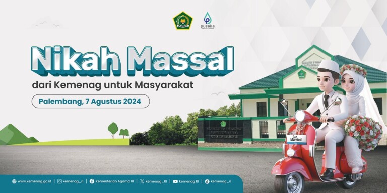 Kemenag Gelar Nikah Massal di Palembang