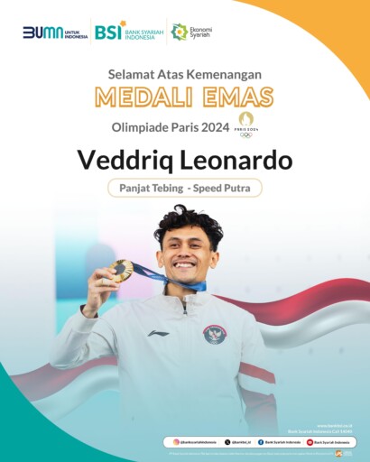 Cabor Panjat Tebing Raih Emas Olimpiade Paris 2024, BSI Akan Apresiasi ‘Spiderman Indonesia’