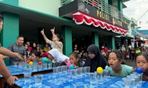 Antusias Anak-anak Ikuti Lomba di Subdenpom Persiapan Sekayu