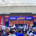 15 Ribu Massa Pendukung HDCU Ramaikan Deklarasi dan Pengukuhan Tim Kampanye Plaza JSC Palembang