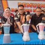 Musnahkan 7,4 Kg Sabu dan 589 Butir Pil Ekstasi, 200 Gram Diantaranya Milik Caleg Gagal